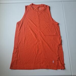Cotopaxi Tank Top Womens Small Orange Sleeveless Recycled Tencel Jersey Logo